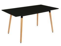 Hygena Charlie Extendable 4 - 6 Seater Dining Table - Black